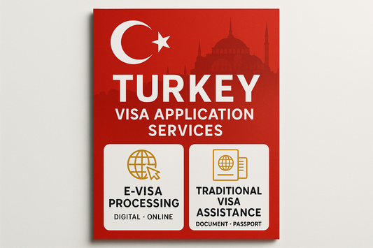 create a turkey visa application poster for my services to put as a product image