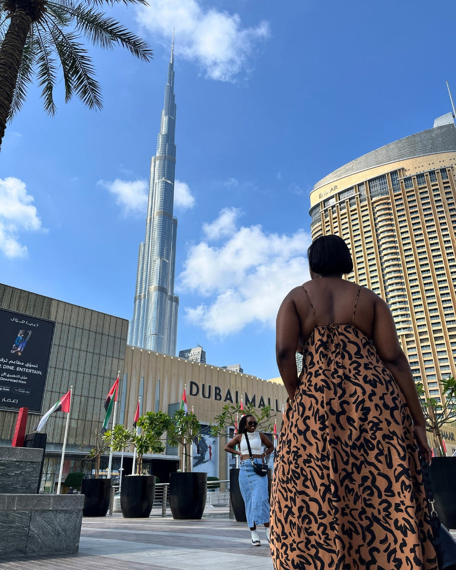 Dubai at night over New Year on the 2027 tour