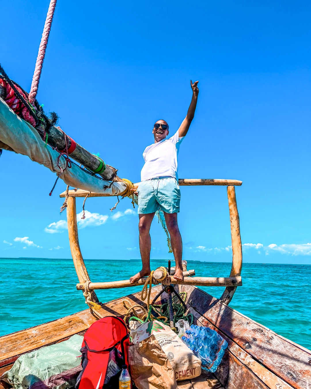 Thrifty Adventures travellers in Zanzibar over New Year